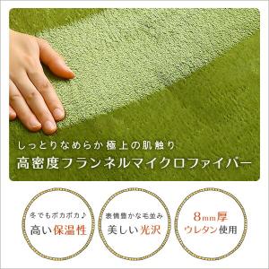 ラグ 冬用 カーペット 1畳 無地 洗える 滑...の詳細画像4