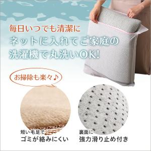 ラグ 冬用 カーペット 1畳 無地 洗える 滑...の詳細画像5