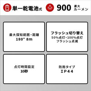 センサーライト 屋外 led 人感 防雨 常夜...の詳細画像2