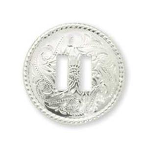 ロープエッジスロットコンチョ 直径38mm 1個入 1345-07　タンディ レザー　tandy L...