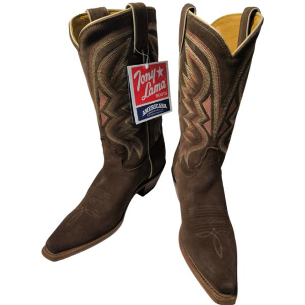 トニーラマ Tony Lama　レディス　スウェード　レザー　ウエスタンブーツ　7936L サイズ6...