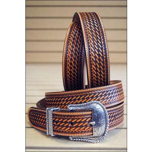 フラットヘッド】 3ピース ウエスタンベルト クロムエクセルレザー