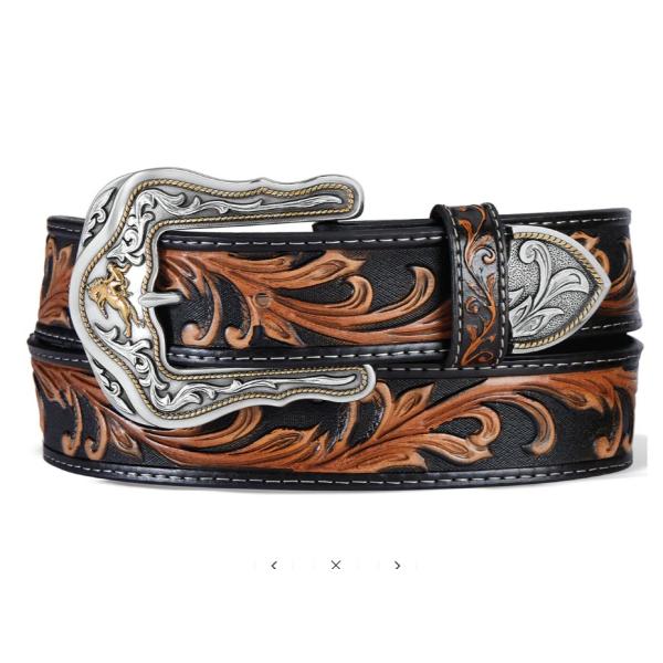 c41519 メンズ ブラウン ウエスタリーライド ブラウン ウエスタンベルト (サイズ：32〜46...