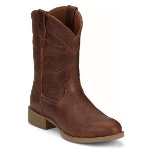 JUSTIN ウエスタンブーツ カウボーイ ブラウン 7B Justin Men's Canter Amber Brown Water Buffalo Western Cowboy Boot
