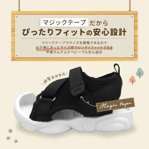 キッズサンダル 軽量 メッシュ 柔らかソール ...の詳細画像4