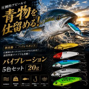 バイブレーションルアー 20g 5色セット メ...の詳細画像2