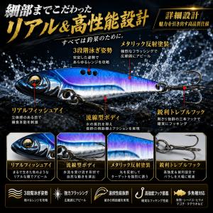 バイブレーションルアー 20g 5色セット メ...の詳細画像3