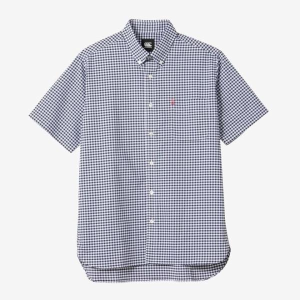 カンタベリー ショートスリーブ ストレッチ ボタンダウンシャツ（メンズ） RA33003-NV Ca...