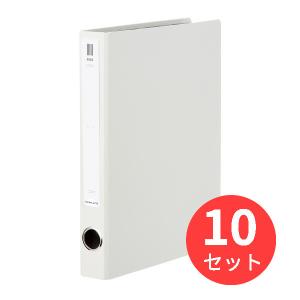 【10個セット】コクヨ チューブファイル＜NEOS＞A4縦30mmとじ2穴W色 フ-NE630W【まとめ買い】