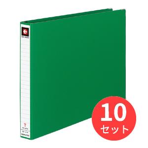 【10冊セット】コクヨ データバインダーT 28mmとじ 縦11X横15 22穴 緑 EBT-151...