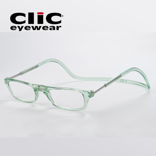 Clic(クリック) レギュラー/リーダー グリーンパステル 視力補正用眼鏡 オーケー光学 老眼鏡 ...