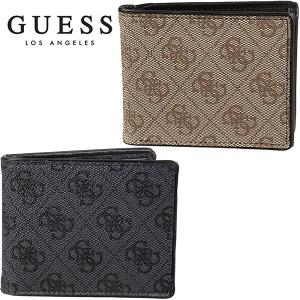 ゲス 二つ折り 財布 レザー ウォGUESS メンズ シグネチャー ロゴ 小物 アクセサリー 小銭入れ付き｜elshaddai10202nd