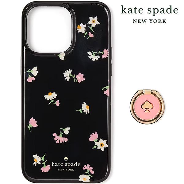 ケイトスペード Kate Spade iPhone 15 PRO 専用 スマホケース リングスタンド...