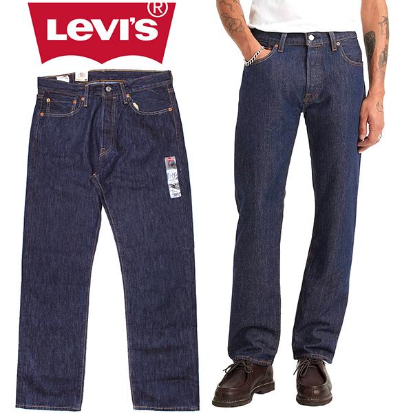 リーバイス Levi&apos;s 501 ジーンズ デニム ワンウォッシュ オリジナルフィット メンズ コッ...