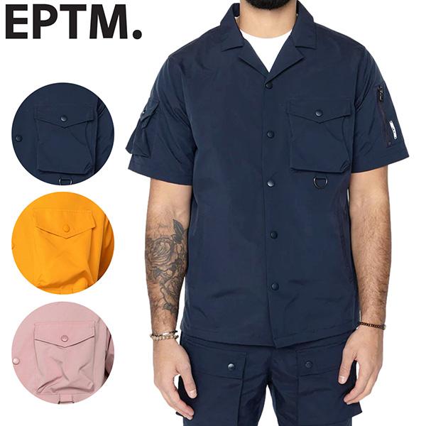 エピトミ EPTM 半袖 スナップ ボタン シャツ カジュアルシャツ メンズ トップス 人気 ブラン...
