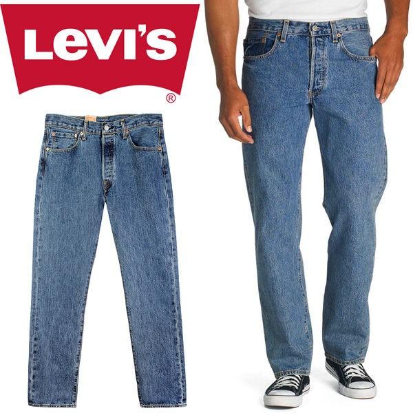 リーバイス Levi&apos;s 501 オリジナルフィット ボタンフライ デニム パンツ ジーンズ ブルー...