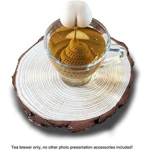 茶こし 茶葉注入器 シリコン茶漉しうんち型 面...の詳細画像3