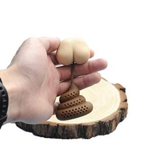 茶こし 茶葉注入器 シリコン茶漉しうんち型 面...の詳細画像5