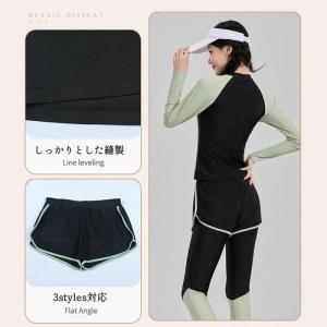 キッズ 水着 女の子 ジュニア 長袖 長ズボン...の詳細画像2