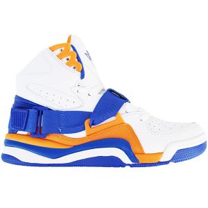 パトリック ユーイング CONCEPT ホワイト/ブルー/オレンジ メンズ ハイカットスニーカー Patrick Ewing NBA