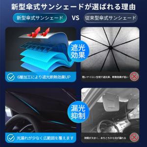 サンシェード 車 傘型 車用 カーシェード 傘...の詳細画像3