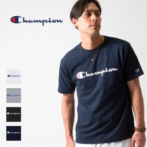 チャンピオン Champion 半袖 Tシャツ ロゴ  プリント トップス クルーネック カットソー C3-H374｜elva