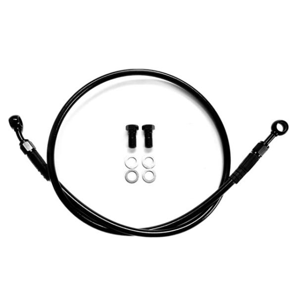 ブラックメッシュブレーキホース Z250FT A1 A2 A3 RZ250 4L3 ジェイド