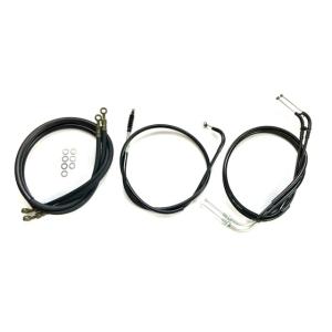 XJR400 〜94y アップハンワイヤーセット 30cmロング Akit　　