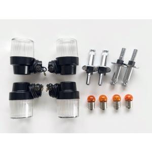 真鍮 LEDウィンカー 4個 ブラス ビンテージ BRASS ハーレー ショベル