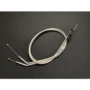 ゼファー1100 メッシュアクセルワイヤー 15cmロング 日本製