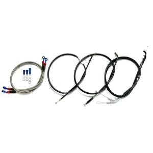 ゼファー400 アップハンワイヤーセット Bkit　長さ選択可能　ゼファーχ カイ