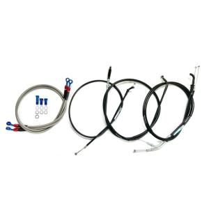 ZRX400 アップハンワイヤーセット Bkit　長さ選択可能