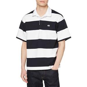 [カンタベリー] ポロシャツ S/S 4INCH STRIPE J メンズ ホワイト 日本 L (日本サイズL相当)の商品画像