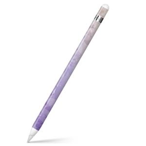 Apple Pencil 専用スキンシール アップルペンシル iPad Pro ApplePen カバー フィルム ステッカー 保護  花　フラワー　紫 002000｜emart