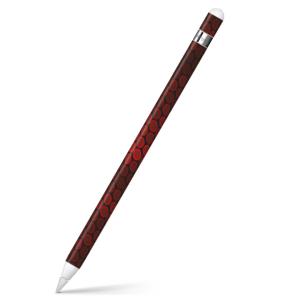 Apple Pencil 専用スキンシール アップルペンシル iPad Pro ApplePen カバー フィルム ステッカー 保護  模様　赤 002038｜emart
