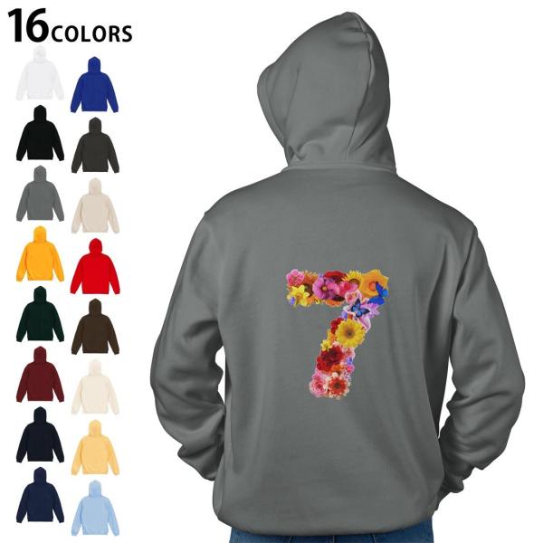 選べる16カラー パーカー バックプリント フーディ メンズ レディース ユニセックス 長袖  デザ...
