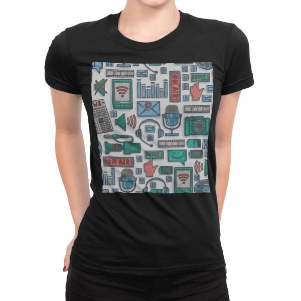 tシャツ レディース 半袖 ブラック 黒 デザイン S M L XL Tシャツ ティーシャツ T s...