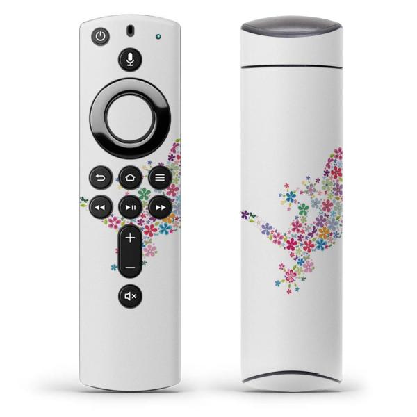 Fire TV Stick 第2世代 ファイヤー tv スティック リモコン専用スキンシール  花　...