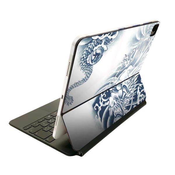 Magic Keyboard 用 全面スキンシール ステッカー 保護シール  前面 背面 iPadp...