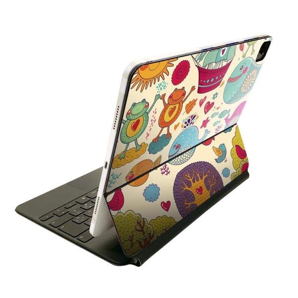 Magic Keyboard 用 全面スキンシール ステッカー 保護シール  前面 背面 iPadp...