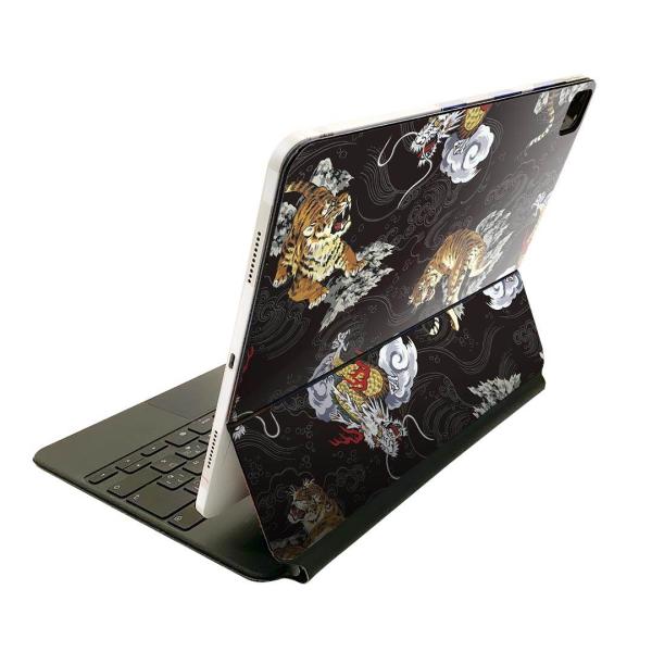 Magic Keyboard 用 全面スキンシール ステッカー 保護シール  前面 背面 iPadp...