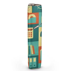 igsticker IQOS3 multi 専用 デザインスキンシール アイコス マルチ ステッカー 電子 たばこ アクセサリー オフィス　イラスト 002398