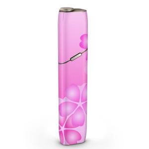 igsticker IQOS3 multi 専用 デザインスキンシール アイコス マルチ ステッカー 電子 たばこ アクセサリー 花　フラワー　ピンク 002470