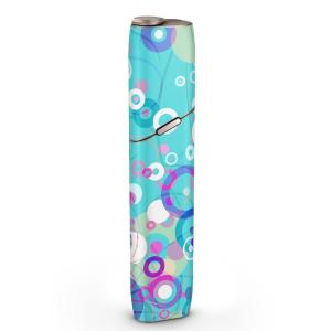 igsticker IQOS3 multi 専用 デザインスキンシール アイコス マルチ ステッカー 電子 たばこ アクセサリー 模様　青 002512