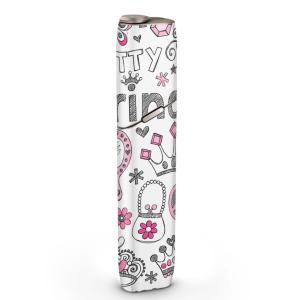 igsticker IQOS3 multi 専用 デザインスキンシール アイコス マルチ ステッカー 電子 たばこ アクセサリー ガーリー　文字　イラスト 002521