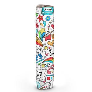 igsticker IQOS3 multi 専用 デザインスキンシール アイコス マルチ ステッカー 電子 たばこ アクセサリー カラフル　ポップ 002522