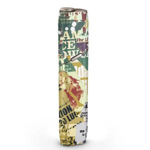igsticker IQOS3 multi 専用 デザインスキンシール アイコス マルチ ステッカー 電子 たばこ アクセサリー 英語　文字　ビンテージ 002523