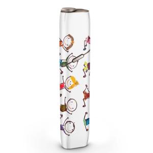 igsticker IQOS3 multi 専用 デザインスキンシール アイコス マルチ ステッカー 電子 たばこ アクセサリー イラスト　人物　カラフル 002608