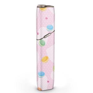 igsticker IQOS3 multi 専用 デザインスキンシール アイコス マルチ ステッカー 電子 たばこ アクセサリー マカロン　ハート　カラフル 002609