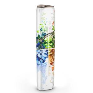igsticker IQOS3 multi 専用 デザインスキンシール アイコス マルチ ステッカー 電子 たばこ アクセサリー 花　フラワー　カラフル 002636